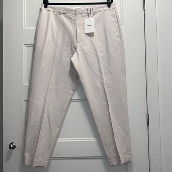 THEORY Man Glaze Logan_woven Pique Slim Fit Trousers Size 38 - Picture 2 of 13